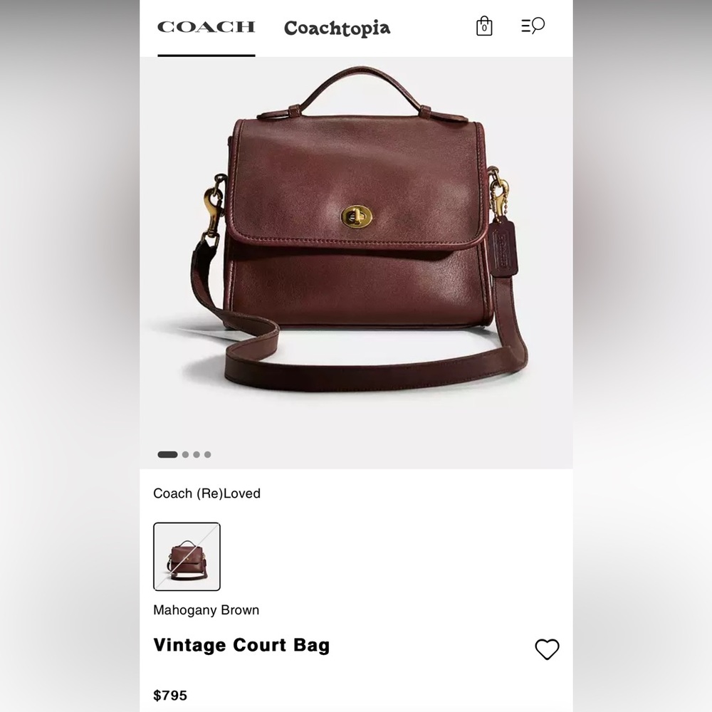 ✨COACH✨Vintage Court Bag - Picture 2 of 16